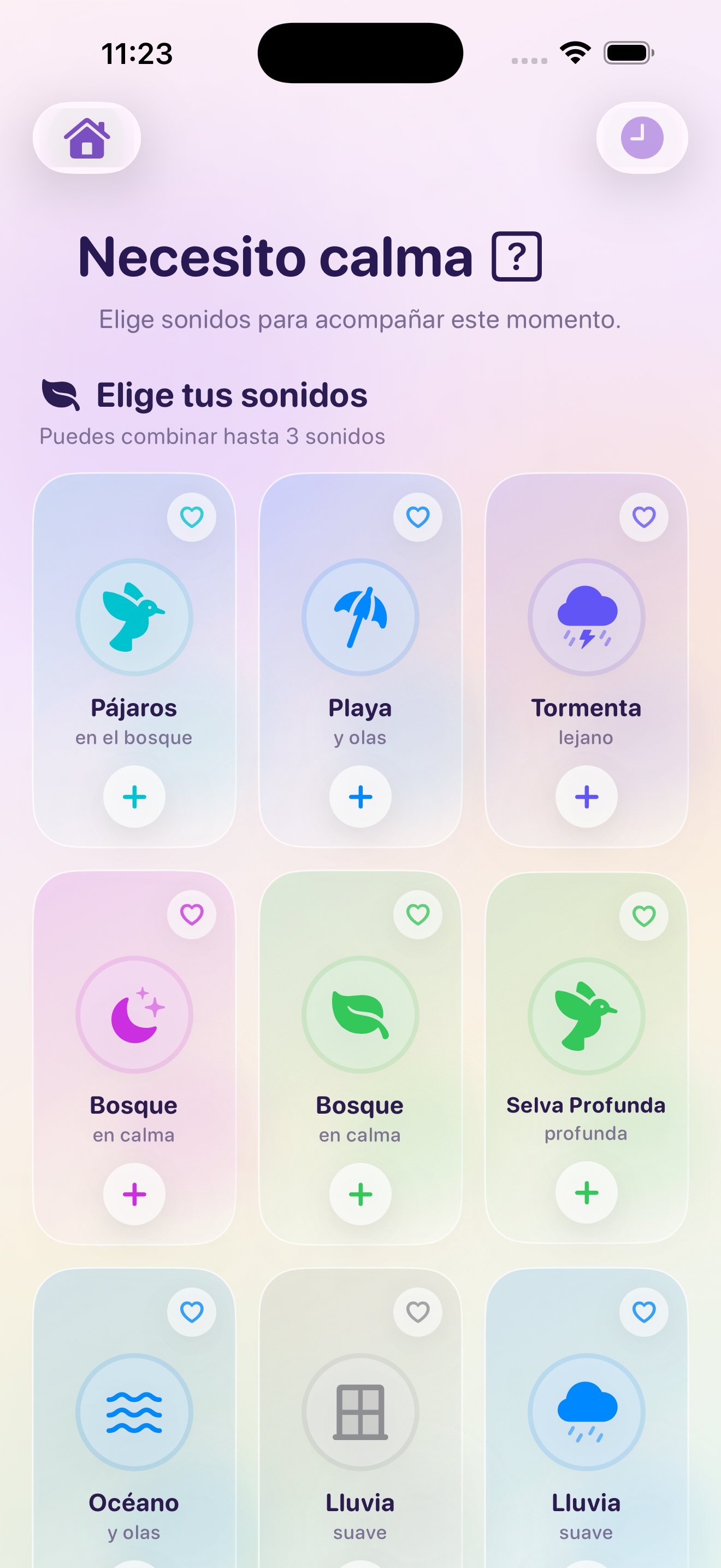 Pantalla necesito calma de Soulnest
